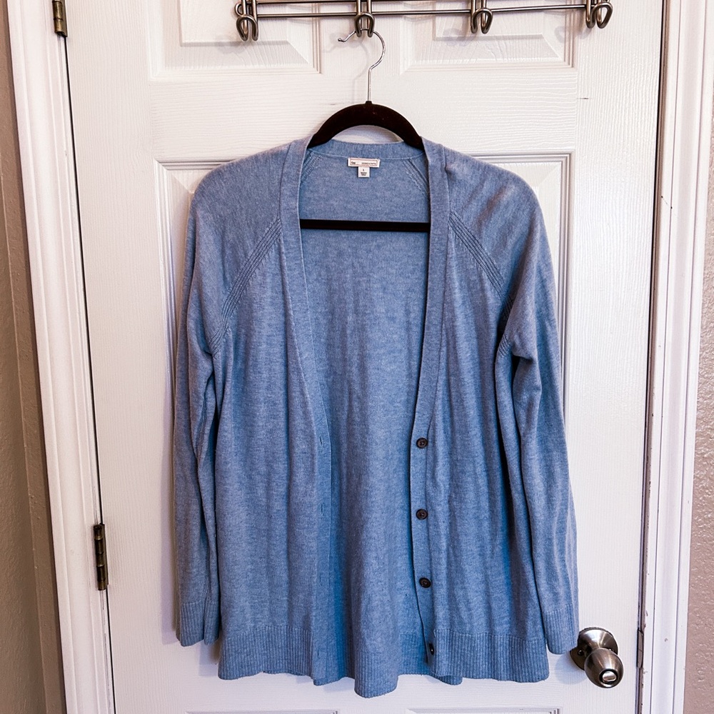 Women's Blue Cardigan Sweater